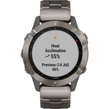 Смарт-часы Garmin Fenix 6 Sapphire Titanium Gray with Ti Band (010-02158-23)