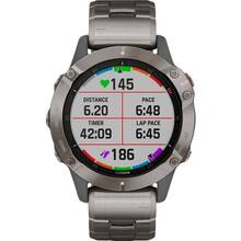 Смарт-часы Garmin Fenix 6 Sapphire Titanium Gray with Ti Band (010-02158-23)