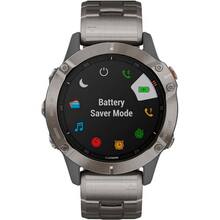 Смарт-часы Garmin Fenix 6 Sapphire Titanium Gray with Ti Band (010-02158-23)