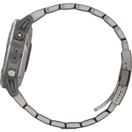 Фото Смарт-часы Garmin Fenix 6 Sapphire Titanium Gray with Ti Band (010-02158-23)