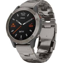 Смарт-часы Garmin Fenix 6 Sapphire Titanium Gray with Ti Band (010-02158-23)