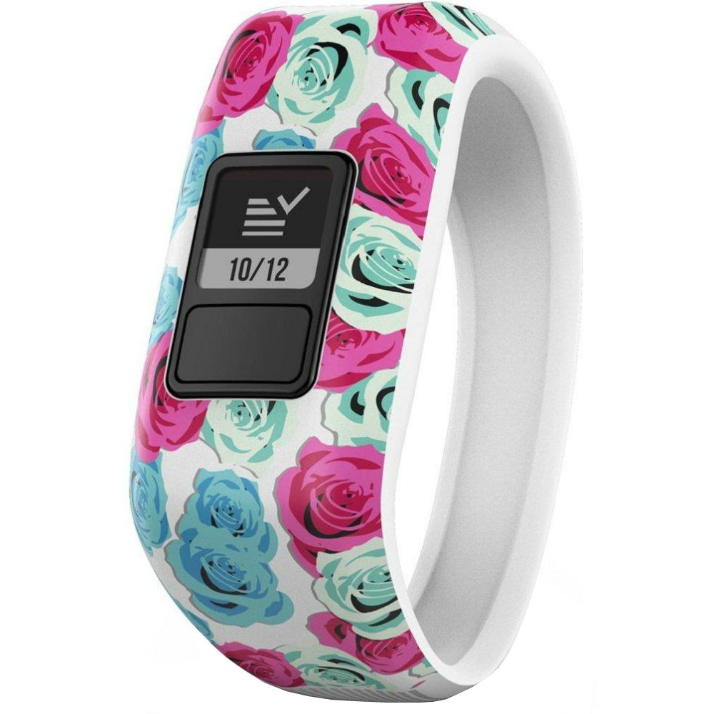 Фитнес-браслет GARMIN Vivofit JR Real Flower (010-01634-22) Индикация дисплей