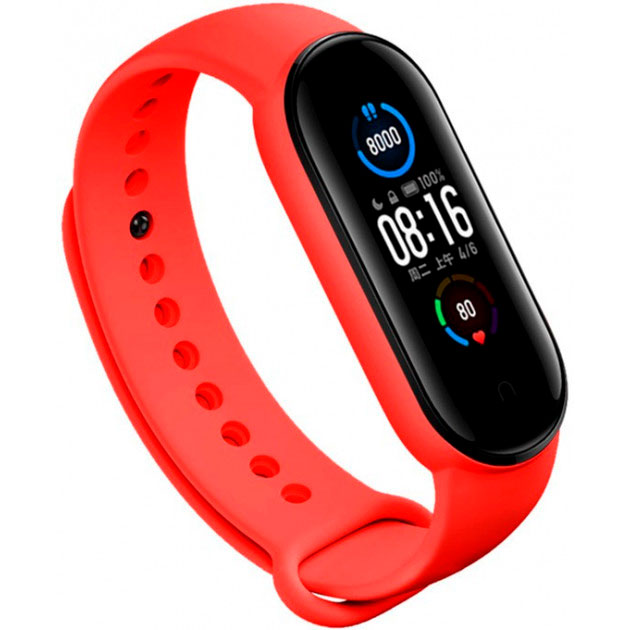 Ремешок BECOVER для Xiaomi Mi Band 5 Red (705071)