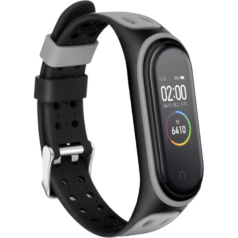 

Ремешок BECOVER Colour Style для Xiaomi Mi Smart Band 5 Black-Gray (705155), Xiaomi Mi Smart Band 5 Black-Gray (705155)