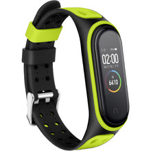 Ремешок BECOVER Colour Style для Xiaomi Mi Smart Band 5 Black-Green (705156)