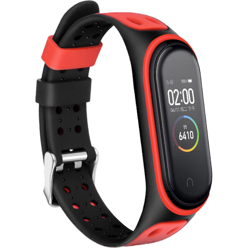 

Ремешок BECOVER Colour Style для Xiaomi Mi Smart Band 5 Black-Red (705157), Xiaomi Mi Smart Band 5 Black-Red (705157)