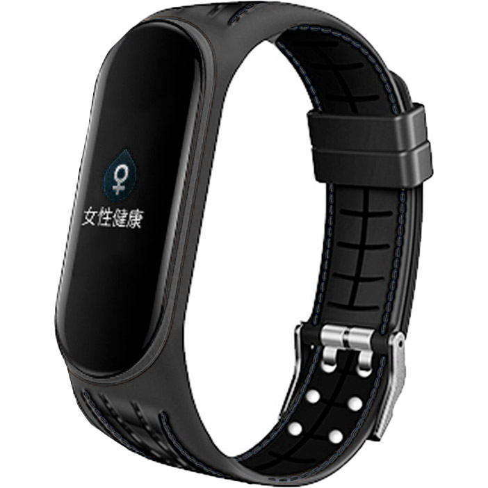 Ремінець BECOVER Lattice Style для Xiaomi Mi Smart Band 5 Black (705158)