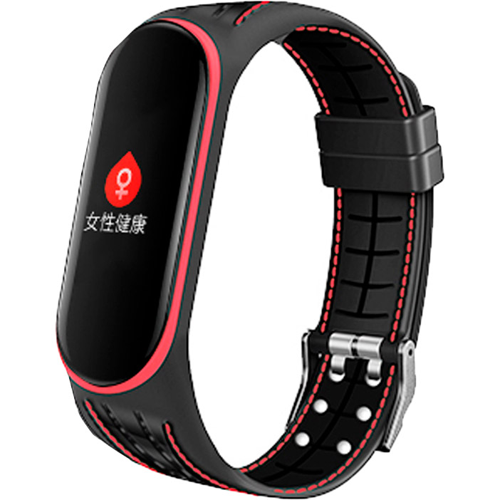Ремінець BECOVER Lattice Style для Xiaomi Mi Smart Band 5 Red (705162) Ремінець BECOVER Lattice Style для Xiaomi Mi Smart Band 5 Red (705162)