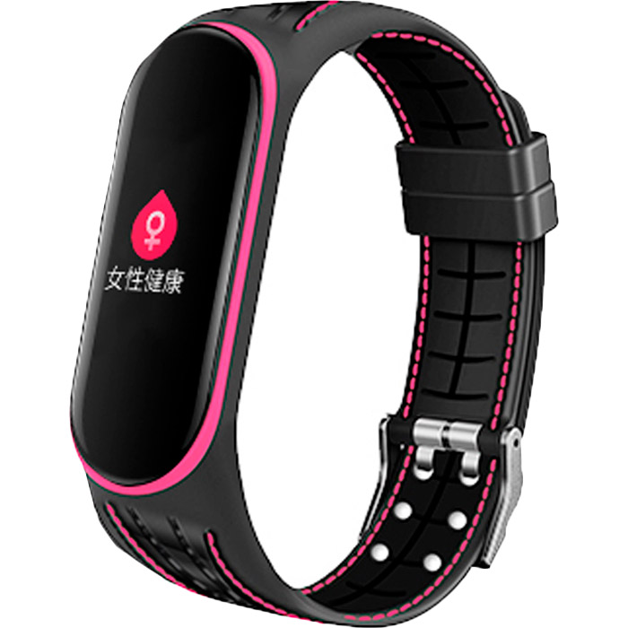 Ремешок BECOVER Lattice Style для Xiaomi Mi Smart Band 5 Pink (705163)