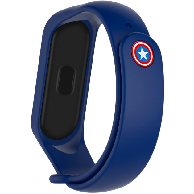 Ремешок Armorstandart Superhero Edition для Xiaomi Mi Band 6/5 Captain America Blue (ARM57108)