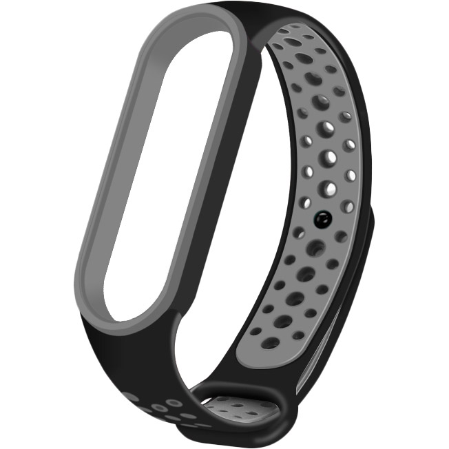 

Ремешок NCASE Sport Nike для Xiaomi Mi Band 5 Black/Gray, Sport Nike Xiaomi Mi Band 5 black/gray