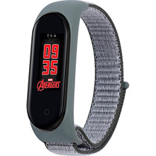 Ремешок BECOVER Nylon Style для Xiaomi Mi Smart Band 5 Gray/Black (705423)