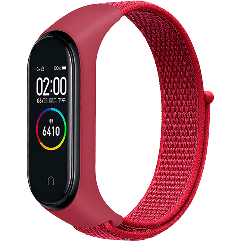 Ремінець BECOVER Nylon Style для Xiaomi Mi Smart Band 5 Red (705431)