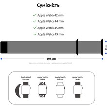 Ремінець ArmorStandart Nylon Band для Apple Watch 42/44/45/49mm Mint (ARM57859)
