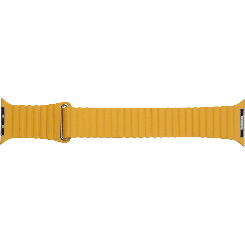 Ремінець ARMORSTANDART Leather Loop для Apple Watch All Series 38/40 мм Yellow (ARM57841)