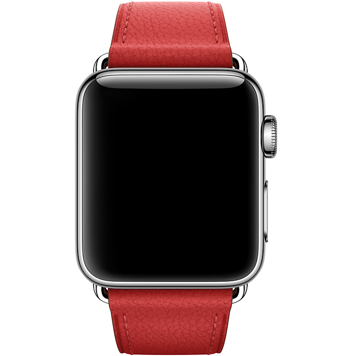 Ремешок APPLE 42mm Red Classic Buckle (MMAN2ZM/A) Материал кожа