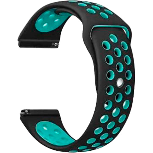 Ремешок BECOVER для Samsung Galaxy Watch 42 mm Black Blue (705692)