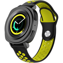 Ремінець BECOVER для Samsung Galaxy Watch 42 mm Black Yellow (705697)