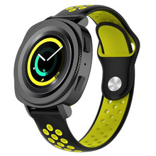 Ремінець BECOVER Huawei Watch GT 2 42mm Black-Yellow (705751)