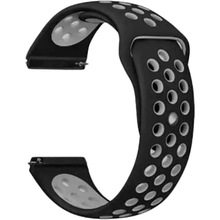 Ремешок BECOVER Nike Style для Nokia/Withings Steel/Steel HR Black-Gray (705765)