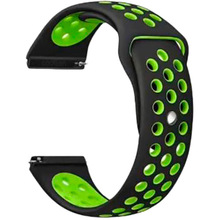 Ремешок BECOVER Nike Style для Nokia/Withings Steel/Steel HR Black-Green (705766)