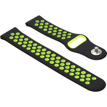 Ремешок BECOVER Nike Style для Nokia/Withings Steel/Steel HR Black-Yellow(705769)