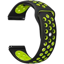 Ремінець BECOVER Nike Style для Nokia/Withings Steel/Steel HR Black-Yellow(705769)