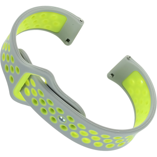 Ремінець BECOVER Nike Style для Nokia/Withings Steel/Steel HR Gray-Green (705771)