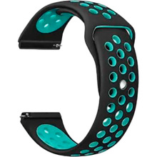 Ремінець BECOVER Nike Style для Garmin Vivoactive 3/Vivomove Black-Blue (705773)