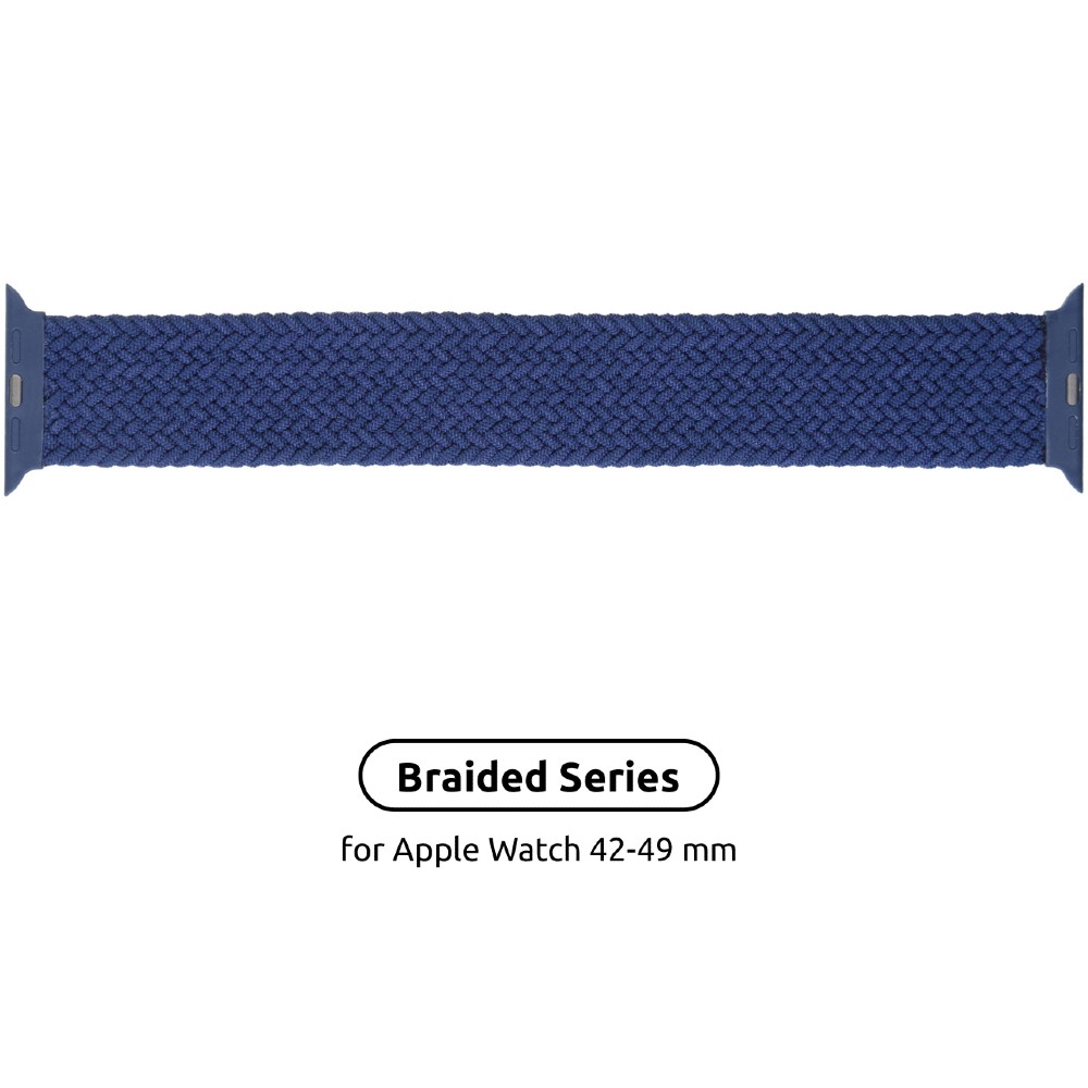 Ремінець ArmorStandart Braided Solo Loop для Apple Watch 42/44/45/49mm Atlantic Blue Size 10 (172 mm) (ARM58080) Сумісність Apple Watch 5 42mm/44mm, Apple Watch 3 42mm/44mm, Apple Watch SE 2022 44mm, Apple Watch SE 2020 42mm/44mm, Apple Watch 4 42mm/44mm, Apple Watch 4 42mm/44mm 45mm, Apple Watch Ultra 49mm