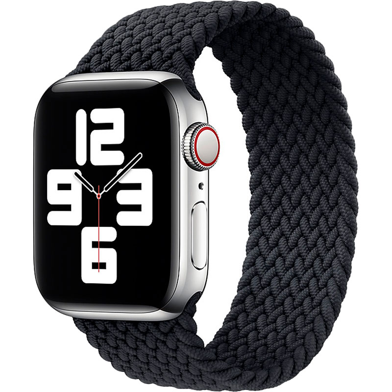 Ремінець ArmorStandart Braided Solo Loop для Apple Watch 42/44/45/49mm Charcoal Size 6 (148 mm) (ARM58072)