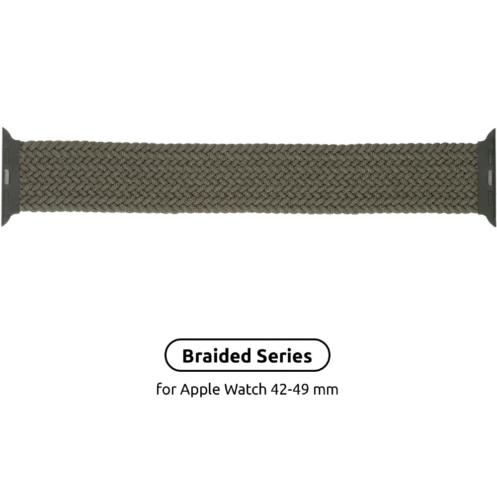 Ремінець ArmorStandart Braided Solo Loop для Apple Watch 42/44/45/49mm Inverness Green Size 6 (148 mm) (ARM58075) Сумісність за моделлю Apple Watch Series 6 44mm