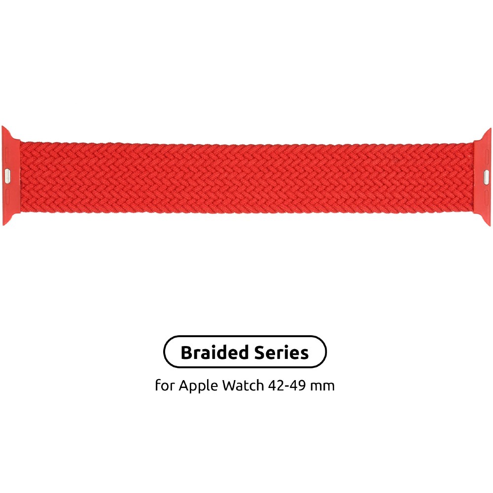 Ремінець ArmorStandart Braided Solo Loop для Apple Watch 42/44/45/49mm Red Size 6 (148 mm) (ARM58081) Сумісність за моделлю Apple Watch Series 7 45 мм