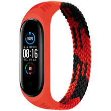 Ремінець BECOVER Xiaomi Mi Smart Band 5/6 (S) Black-Red (706135)