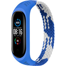 Ремінець BeCover Elastic Nylon Style для Xiaomi Mi Smart Band 5/6 Size M Blue-White (706151)