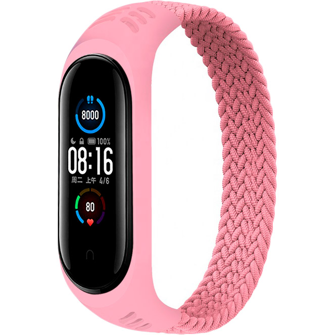 

Ремешок BeCover Elastic Nylon Style для Xiaomi Mi Smart Band 5/6 Size M Pink (706152), Xiaomi Mi Smart Band 5/6 (M) Pink (706152)