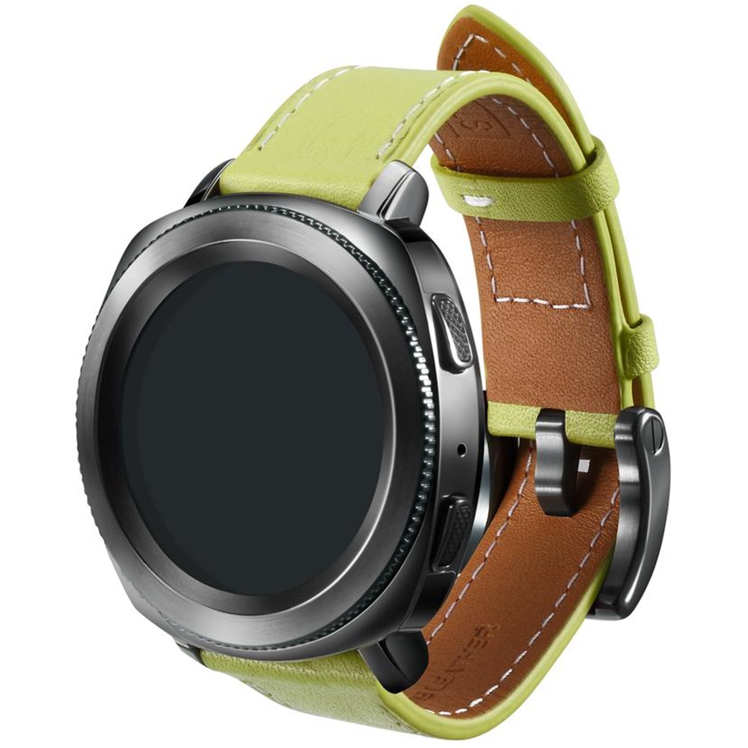 Ремешок SAMSUNG Classic Leather для Samsung Gear Sport Olive-Green (GP-R600BREEBAE) Тип ремешок