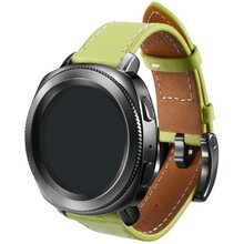 Ремешок SAMSUNG Classic Leather для Samsung Gear Sport Olive-Green (GP-R600BREEBAE)