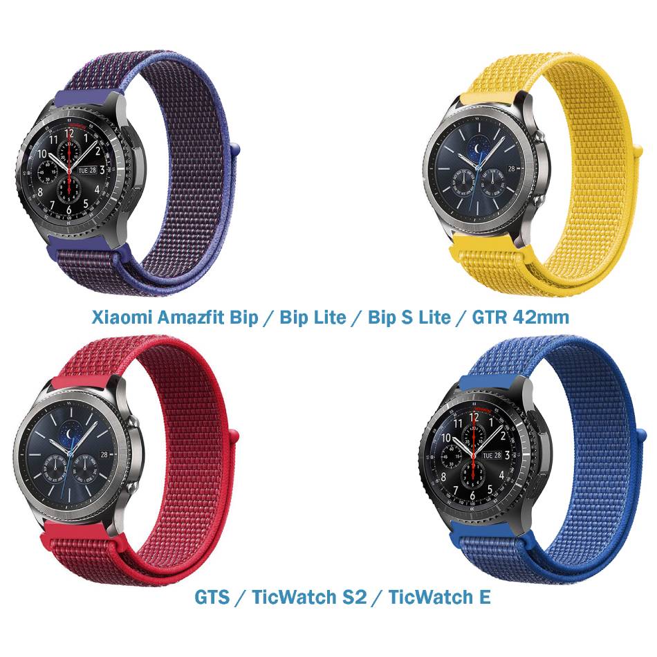 

Набор ремешков BECOVER Nylon Style Xiaomi Amazfit Bip / Bip Lite Boy (706549), Набір ремінців Nylon Style Xiaomi Amazfit