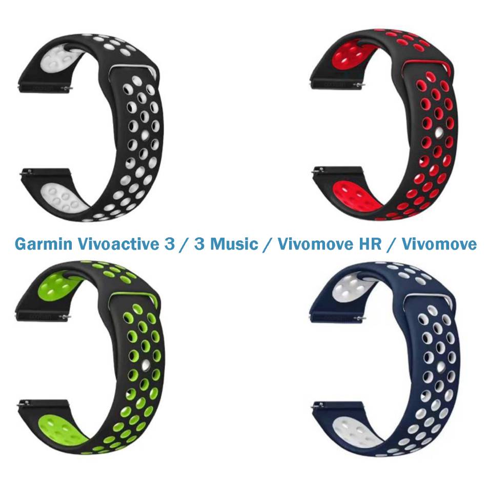 

Набор ремешок BECOVER Vents Style Garmin Vivoactive 3 / Vivomove Boy (706537), Набір ремінців Vents Style Garmin Vivoactive