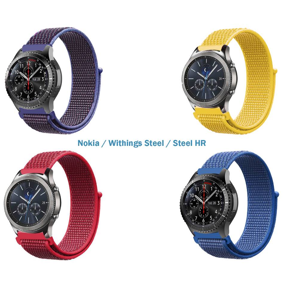 Набір ремінців BECOVER Nylon Style Nokia / Withings Steel / Steel HR Boy (706557)