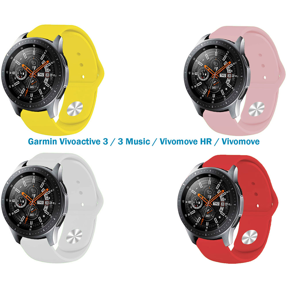 

Набор ремешков BECOVER Garmin Vivoactive 3 / Vivomove Girl (706514), Набір силіконових ремінців Garmin Vivoactive