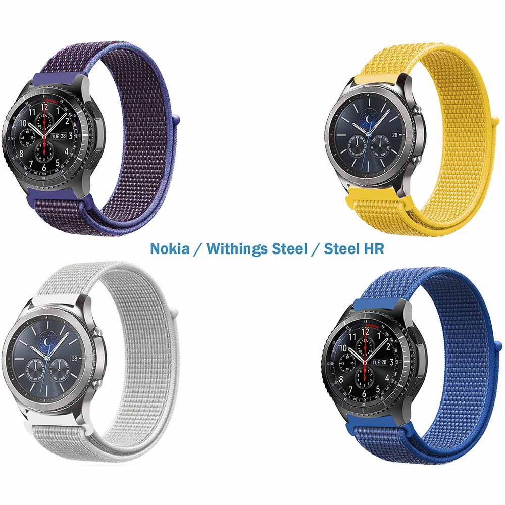 

Набор ремешков BECOVER Nylon Style для Nokia / Withings Steel / Steel HR Girl (706556), Набір ремінців Nylon Style Nokia / Withings