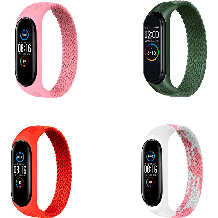 

Набор ремешков BECOVER Elastic Nylon Style Xiaomi Mi Smart Band 5/6 Size S Girl (706496), Набір ремінців Elastic Nylon Style Xiaomi Mi