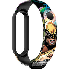 Ремінець ARMORSTANDART Wolverine comix для Xiaomi Mi Band 6/5 Black (ARM59265)