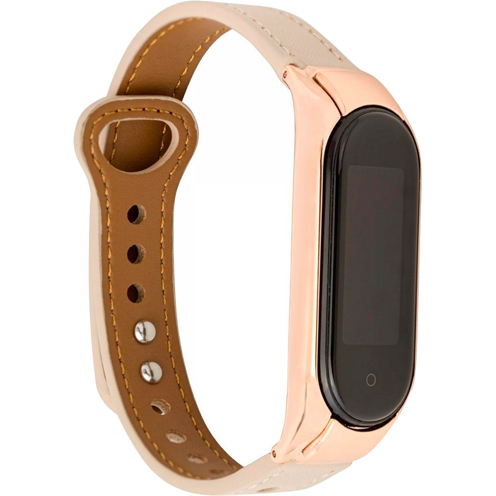 

Ремешок XOKO Leather Premium для Xiaomi Mi Band 5/6 White Gold (XK-LTH5-WTGD), Xiaomi Mi Band 5/6 White Gold (XK-LTH5-WTGD)