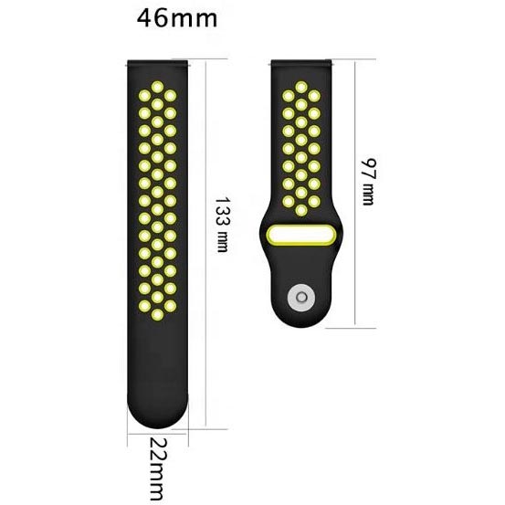 Ремешок BECOVER Huawei Watch GT/GT 2 46mm//Honor Watch Magic 1/2 Black-White (707128) Совместимость по модели HUAWEI Watch GT 2 Pro