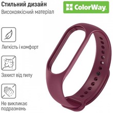 Ремешок COLORWAY для Xiaomi Mi Band 5/6/7 Marsala (CW-SXMB7-ML)