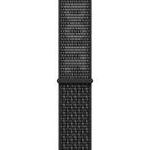 Ремешок APPLE Nike Sport Loop для APPLE WATCH S8 2022 45mm Black/Summit White (MPJ13ZM/A)