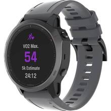 Ремешок ArmorStandart Silicone 20mm для Garmin Fenix 5S/6S/7S/7S Pro Grey (ARM60812)